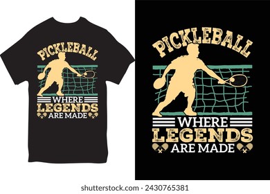 Pickleball t-shirt Design for Male and Female.