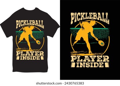 Pickleball T-Shirt Design für Damen und Herren.