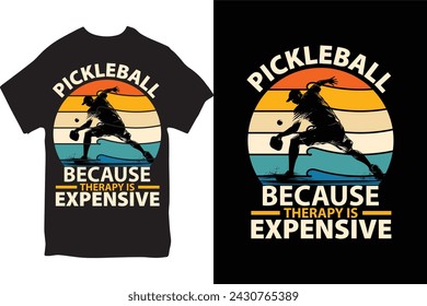 Pickleball t-shirt Design for Male and Female.