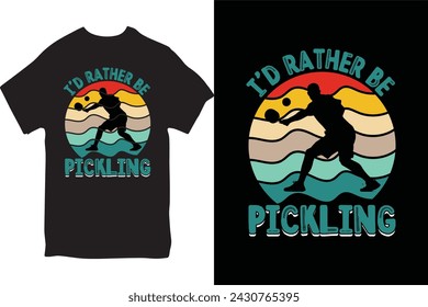 Pickleball t-shirt Design for Male and Female.