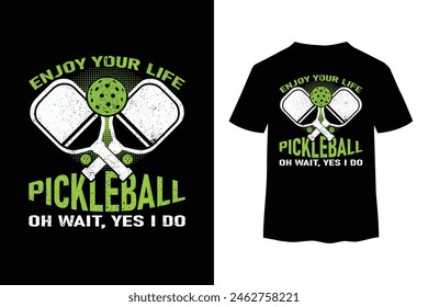 Pickleball t-shirt Design for Man and woman, Pickleball t-shirt design vector print template. Best Pickleball t-shirt design Pickle ball Retro Vintage Sports Pickleball T-shirt