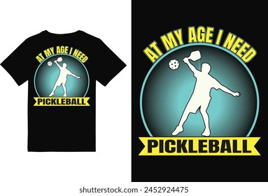 Pickleball t-shirt Design for Man and woman,Pickleball t-shirt design vector print template. Best Pickleball t-shirt design Pickle ball Retro Vintage Sports Pickleball T-shirt