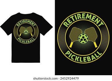 Pickleball t-shirt Design for Man and woman,Pickleball t-shirt design vector print template. Best Pickleball t-shirt design Pickle ball Retro Vintage Sports Pickleball T-shirt