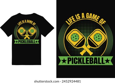 Pickleball t-shirt Design for Man and woman,Pickleball t-shirt design vector print template. Best Pickleball t-shirt design Pickle ball Retro Vintage Sports Pickleball T-shirt