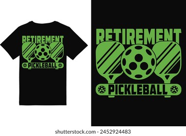 Pickleball t-shirt Design for Man and woman,Pickleball t-shirt design vector print template. Best Pickleball t-shirt design Pickle ball Retro Vintage Sports Pickleball T-shirt