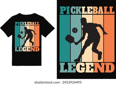 Pickleball t-shirt Design for Man and woman,Pickleball t-shirt design vector print template. Best Pickleball t-shirt design Pickle ball Retro Vintage Sports Pickleball T-shirt