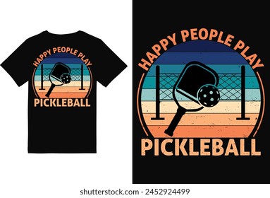 Pickleball t-shirt Design for Man and woman,Pickleball t-shirt design vector print template. Best Pickleball t-shirt design Pickle ball Retro Vintage Sports Pickleball T-shirt