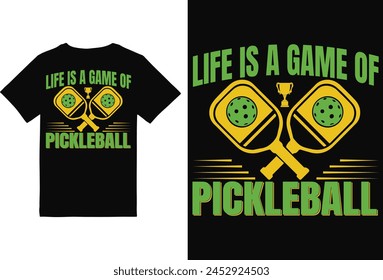 Pickleball t-shirt Design for Man and woman,Pickleball t-shirt design vector print template. Best Pickleball t-shirt design Pickle ball Retro Vintage Sports Pickleball T-shirt