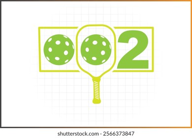 Pickleball T-shirt Design Mug Sticker For Print and digital use, 002