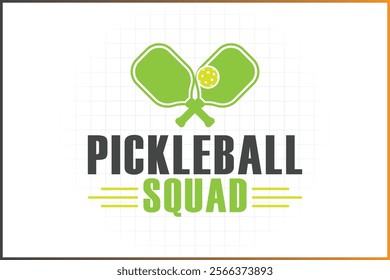 Pickleball T-shirt Design Mug Sticker For Print and digital use, Pickleball squad