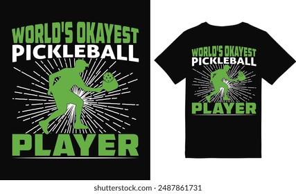 Pickleball t-shirt design or pickleball poster Design or Pickleball illustration