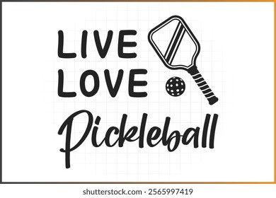 Pickleball T-Shirt Design, Pickleball Quotes Design, Peace Love Pickleball