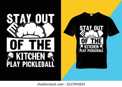 Pickleball t-shirt design vector download