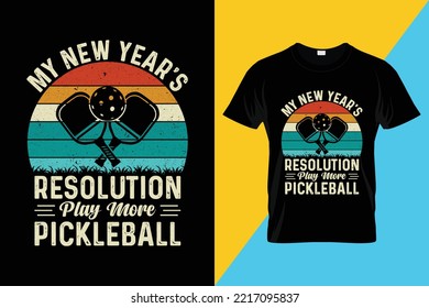 Pickleball t-shirt design vector download