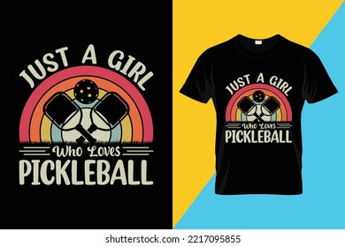 Pickleball t-shirt design vector download