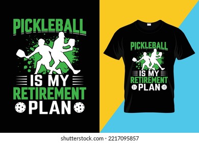 Pickleball t-shirt design vector download