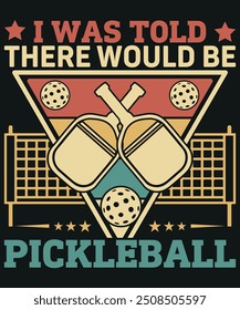 Pickleball tshirt design vector illustration