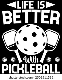 Pickleball tshirt design vector illustration