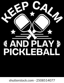 Pickleball tshirt design vector illustration