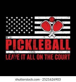 Pickleball t-shirt design vector illustration, Pickleball T-shirt Design