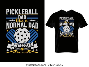 Pickleball t-shirt design vector print template. Best Pickleball t-shirt design Pickle ball Retro Vintage Sports Pickleball T-shirt pickleball court t shirt, Pickle ball Design print vector.