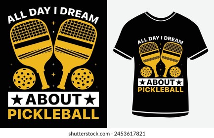 Pickleball T-Shirt Design Vektorgrafik Print Vorlage. Beste Pickleball T-Shirt Design Paddle Vektorgrafik T-Shirt Vektorgrafik Paket, Pickleball Shirt Pickle Ball Design Print Vektorgrafik.