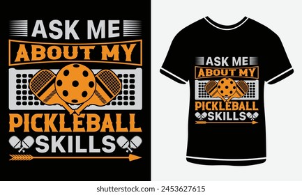 Pickleball t-shirt design vector print template. Best pickleball t-shirt design paddle vector t-shirt vector bundle, pickleball shirt Pickle ball Design print vector.