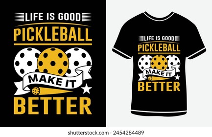 Pickleball t-shirt design vector print template. Best Pickleball t-shirt design Pickle ball Retro Vintage Sports Pickleball T-shirt, Pickle ball Design print vector.