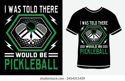 Pickleball t-shirt design vector print template. Best Pickleball t-shirt design Pickle ball Retro Vintage Sports Pickleball T-shirt, Pickle ball Design print vector.

