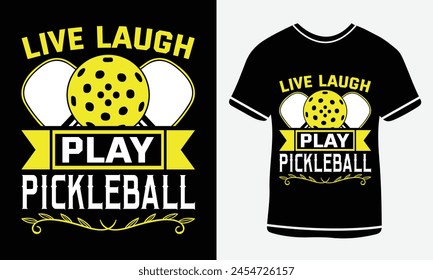 Pickleball t-shirt design vector print template. Best Pickleball t-shirt design Pickle ball Retro Vintage Sports Pickleball T-shirt, Pickle ball Design print vector.