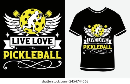Pickleball t-shirt design vector print template. Best pickleball t-shirt design paddle vector t-shirt vector bundle, pickleball shirt Pickle ball Design print vector.