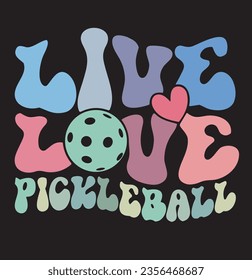 Pickleball T-shirt design, Pickleball vectors, pickleball icon, pickleball USA flag 