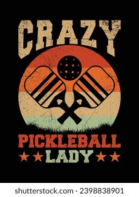 Pickleball t-shirt vector design, t-shirt design. Eps-10.