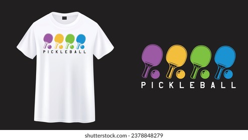 Pickleball typography t-shirt design, Pickleball t-shirt design