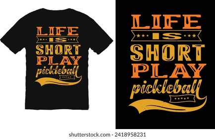 pickleball, typography t-shirt, pickleball vector, pickleball court, t-shirt design