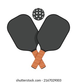 Pickleball Vector, Pickleball Icon, Pickleball Paddle, Tennis Paddle, Vector Illustration Background	