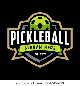 PICKLEBALL VECTOR TEMPLATE LOGO DESIGN