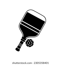 Pickleball vector, Vector traditional Symbol Icon for playing pickleball