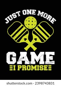 Pickleball Vektor T-Shirt Design in Illustration. EPS-10.
