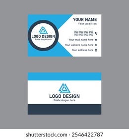 Pickled Bluewood and Cerulean Color Business Card Design for a Calm and Elegant Aesthetic