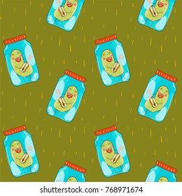 Pickled cucumbers pattern