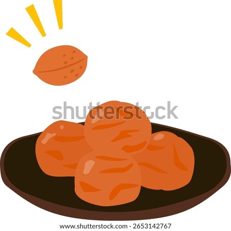 Pickled plums and pickled plum seeds