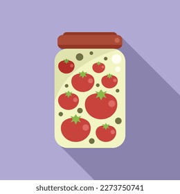 Icono de tomate picado vector plano. Comida vegetal. Puede ser producto