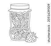 Pickled vegetables vector outline icon. Vector illustration can strawberry of on white background. Isolated outline illustration icon of pickled vegetables.