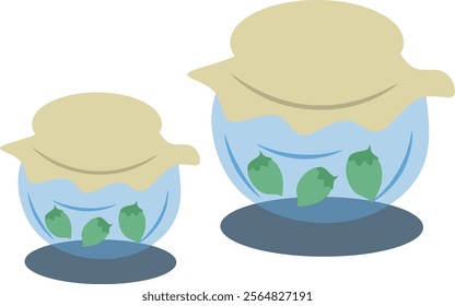 pickles in a container clip art drawing