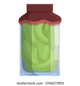 Pickles icon. Cartoon of pickles vector icon for web design isolated on white background