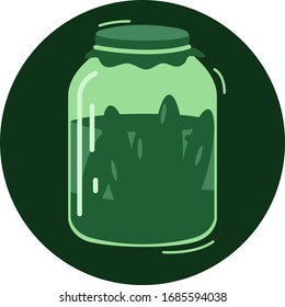 Pickles icon (cucumbers). Vector Illustration