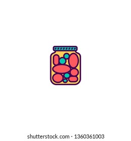 Pickles icon design. Gastronomy icon vector illustration