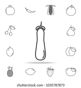 Pickles icon. Set of fruits and vegetables icon. Premium quality graphic design. Signs, outline symbols collection, simple thin line icon for websites, web design, mobile app on white background