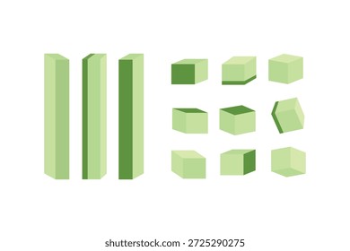 ilustração de picles. conjunto de picles. ilustração plana do conjunto de pepinos. pepino em conserva.	